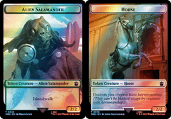 Alien Salamander (0048) // Horse (0036) Double-Sided Token - Surge Foil